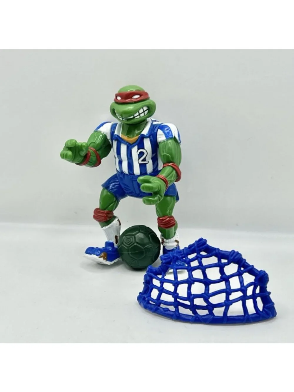 1991 Shell Kickin’ Raph TMNT Vintage Ninja Turtles Figure Near Complete